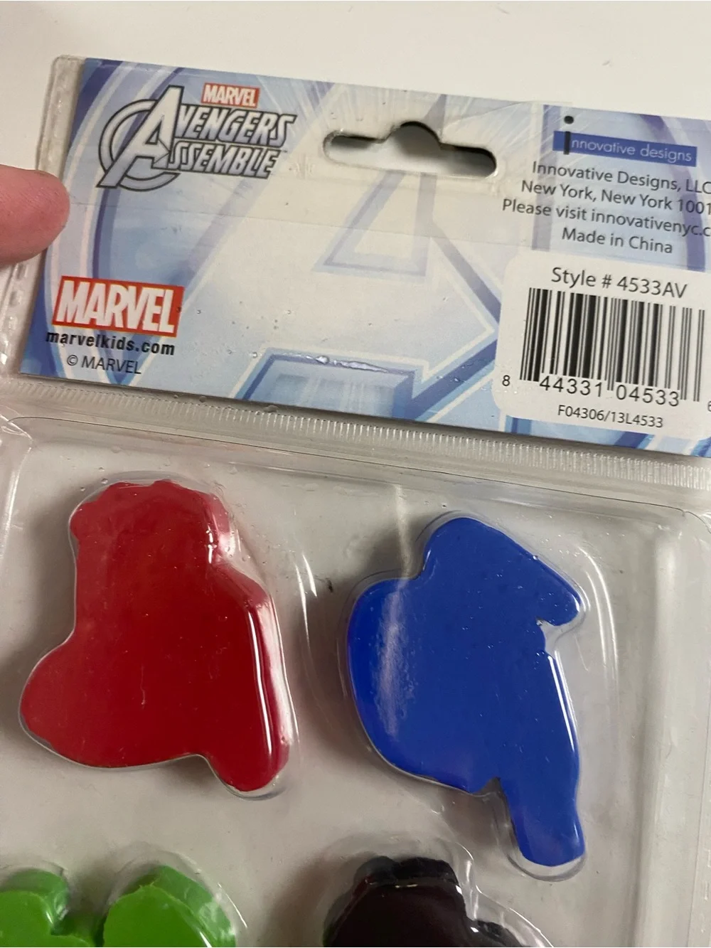 Marvel Avengers Tin Lunchbox, erasers and 2018 calendar